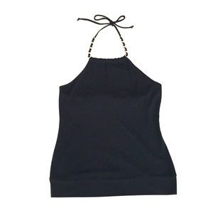 Dressy Michael Kors black halter tank